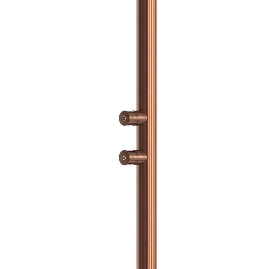 SINED Doccia in acciaio inox 316L oro rosa codice DOCCIA-QUARTU-DOPPIO-TMP-ORO-ROSA
