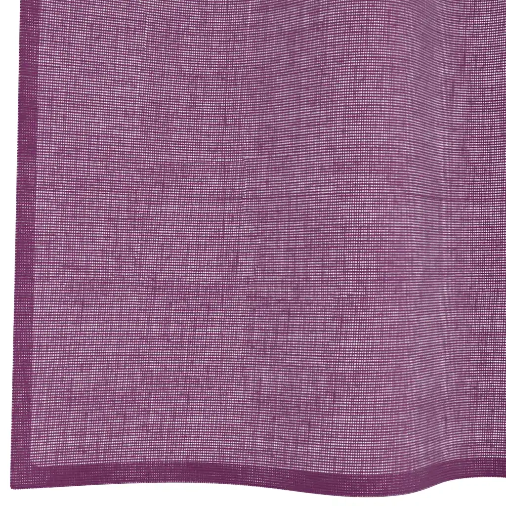 vidaXL Tende in Voile con Occhielli 2 pz Viola 140x175 cm