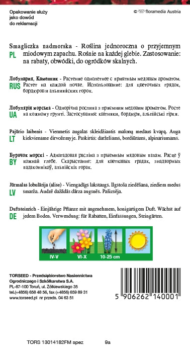 Albicocca di mare - Lobularia maritima bianca 1g