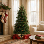 Albero di Natale Artificiale con Rami Pieghevoli 120 cm acciaio 42054501