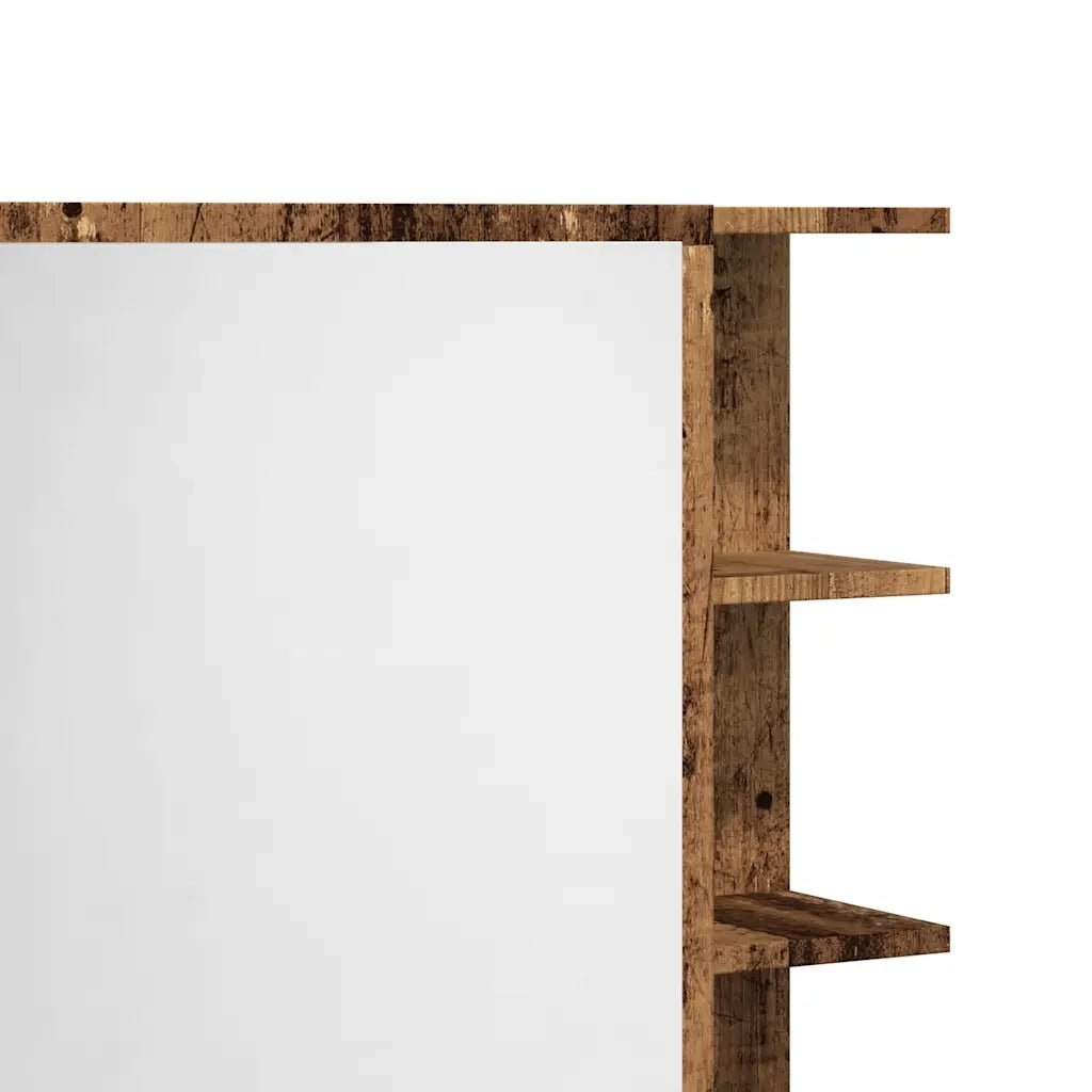 Mobile da Bagno a Specchio Legno Antico 62,5x20,5x64 cm Legno 856177