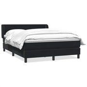 Giroletto a Molle con Materasso Nero 160x210 cm in Velluto 3317363