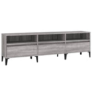 Mobile TV multimediale scaffale TV mobile TV sala da pranzo soggiorno camera da letto Sonoma 150 x 30 x 44,5 cm legno ingegnerizzato grigio 02_0028392