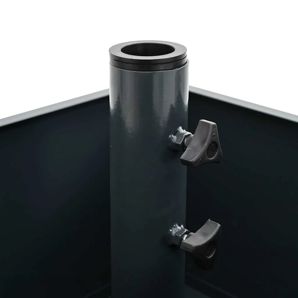 Base per ombrellone-Supporto per ombrellone Antracite 45 x 45 x 45 cm Acciaio