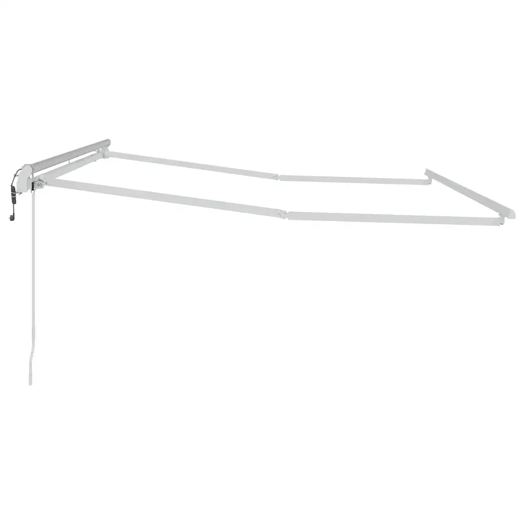 Tenda da Sole Manuale Bianco 3,5 x 2,5 m Metallo