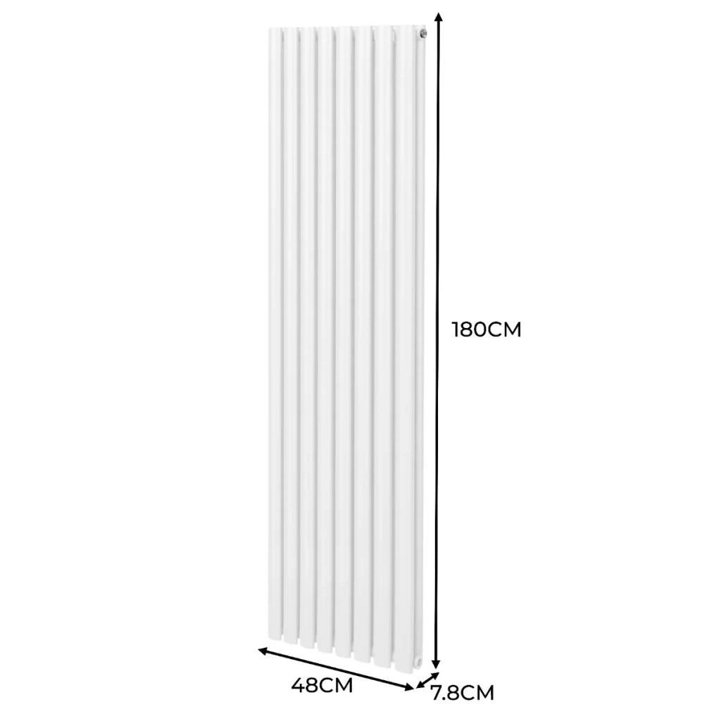 Radiatore a colonna ovale Bianco 1800mm x 480mm