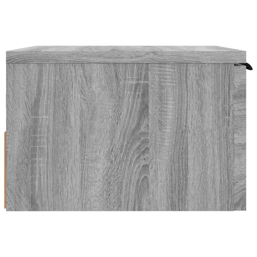 Comodino | Armadio da Notte | Mobiletto da notte a Muro Grigio Sonoma 34x30x20 cm