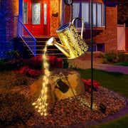Illuminazione per giardino alimentata da energia solare - Lampada per giardino impermeabile - Grandi sculture per giardino retro decorazioni in rame per il terrazzo - 99 cm attacco a Y per capretto
