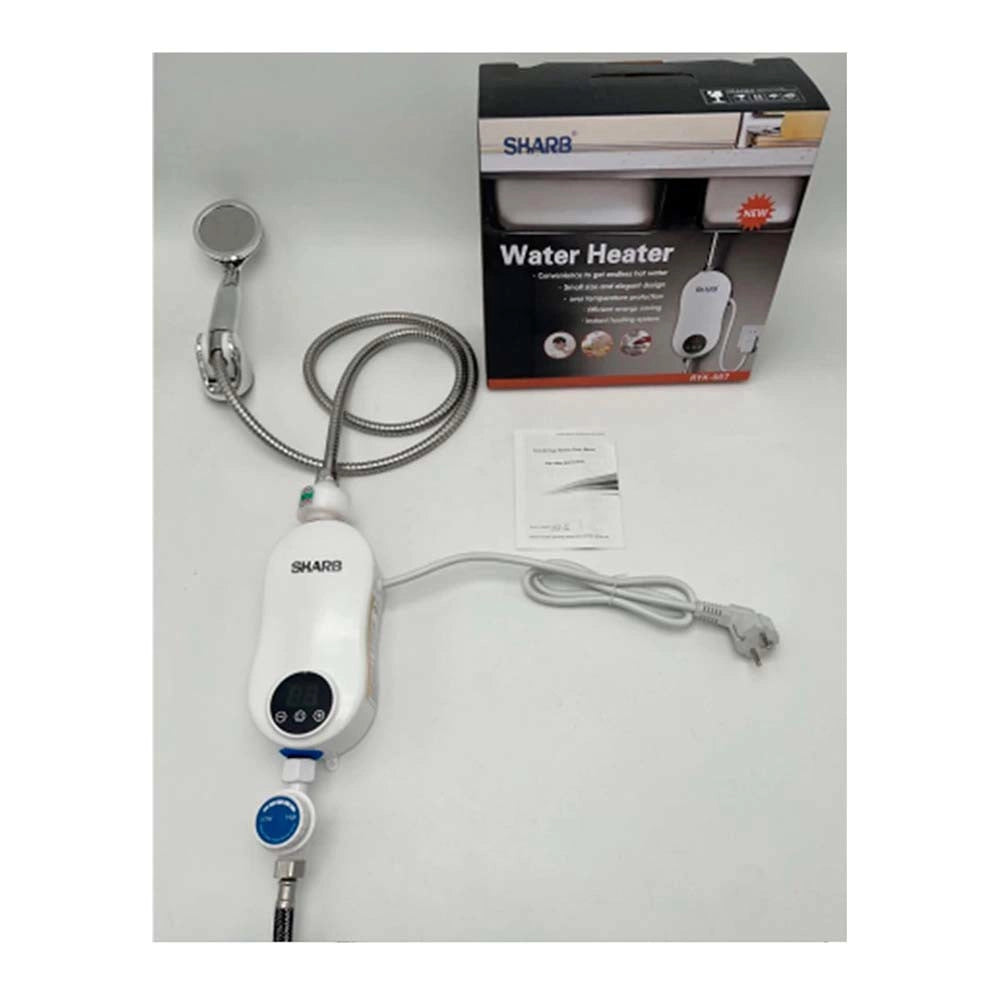 Trade Shop - Scaldabagno Boiler Elettrico Caldaia Acqua Calda Istantanea Con Dispaly Temp -