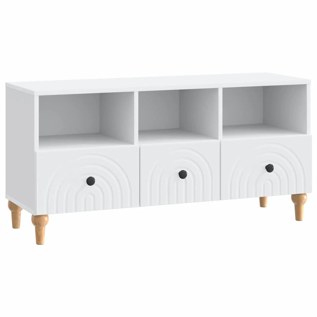 Mobile TV Bianco 102 x 34,5 x 50 cm Legno ingegnerizzato 894215