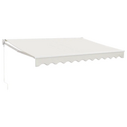 Tenda da Sole | Tenda parasole Retrattile Crema 3x2,5 m in Tessuto e Alluminio