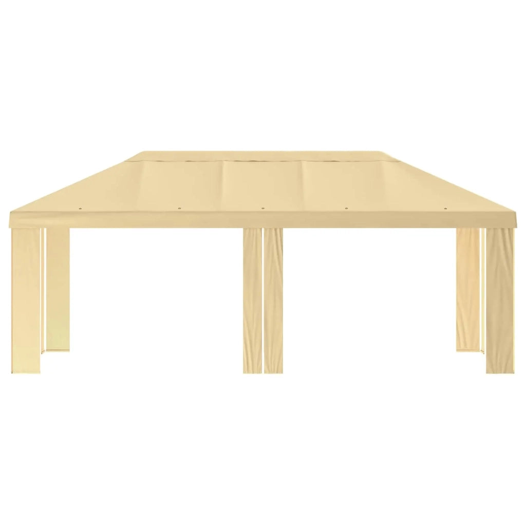 Copertura per Gazebo 6 x 3 m Crema Poliestere 190 900424