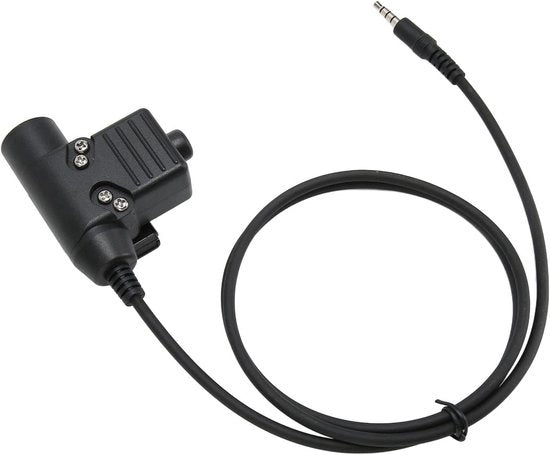Adattatore per Casco di Comunicazione a Pressione, Cavo Portatile Facile da Utilizzare, Lunghezza 90cm, Adattatore per Casco di Comunicazione a Pressione per Telefoni con Jack 3.5mm.