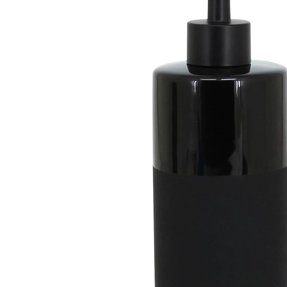 Dispenser nero in ceramica - serie Black