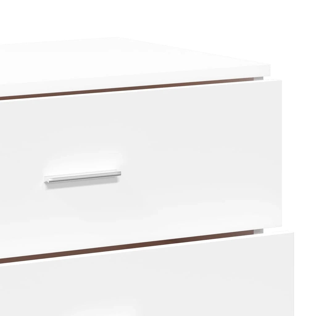 Buffet credenza cassettiera armadio mobile contenitore organizer per cucina soggiorno salotti set da 2 60 x 39 x 80 cm legno ingegnerizzato bianco 02_0036683