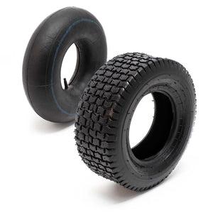 2x copertoni 2x camere d’aria per trattorini tosaerba 16x6.50-8 4PR Valvola diritta