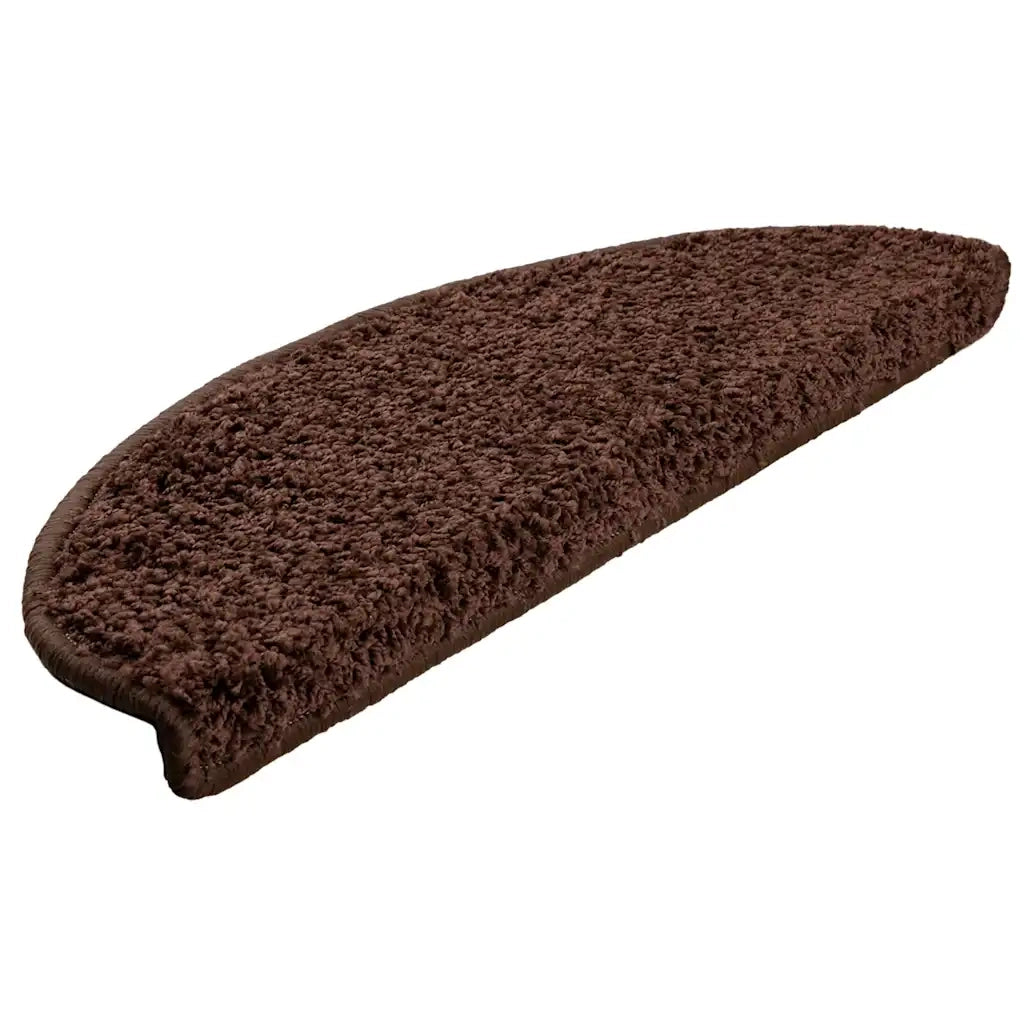 Tappetini per scale 20 pz | Gradini per Scale 65x21x4 cm Marrone Semicircolari Grandi