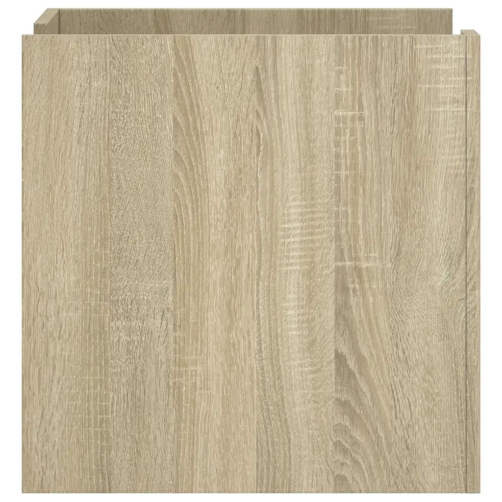 vidaXL Comodino Rovere Sonoma 45x50x50 cm in Legno Multistrato