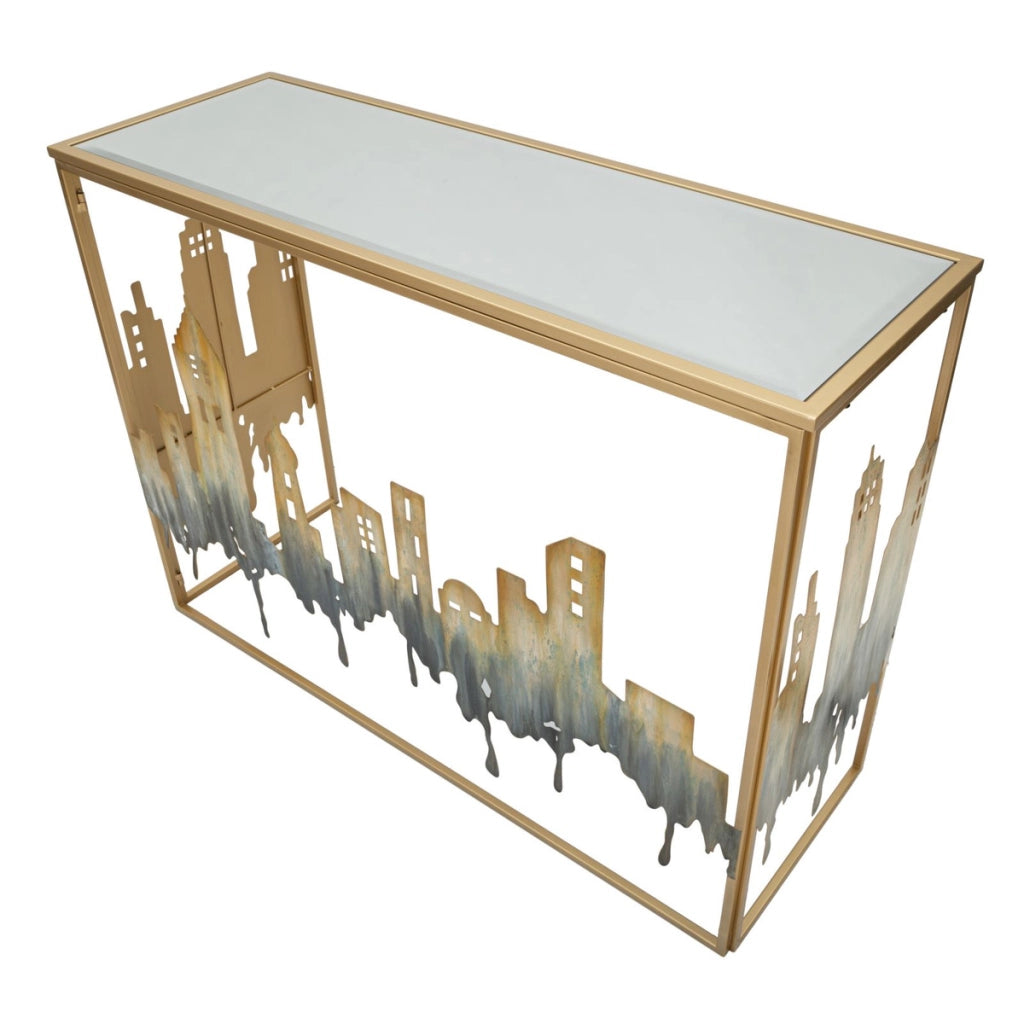 Tavolo Consolle Natura 1, Multicolore, Metallo, 110x38,5x81 cm