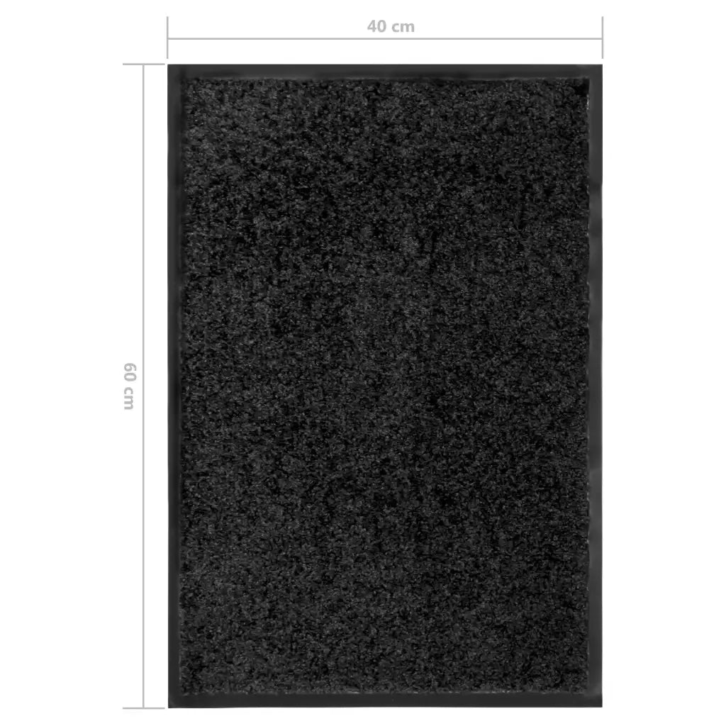 Zerbino | Tappetino Lavabile Nero 40x60 cm