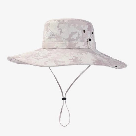 Ombrello per il sole per uomini e donne - 62 cm diametro, 12 cm larghezza - Cappello anti-UV - Cappello cowboy - Impermeabile - Escursioni, pesca, cappello di gomma - Protezione solare estiva