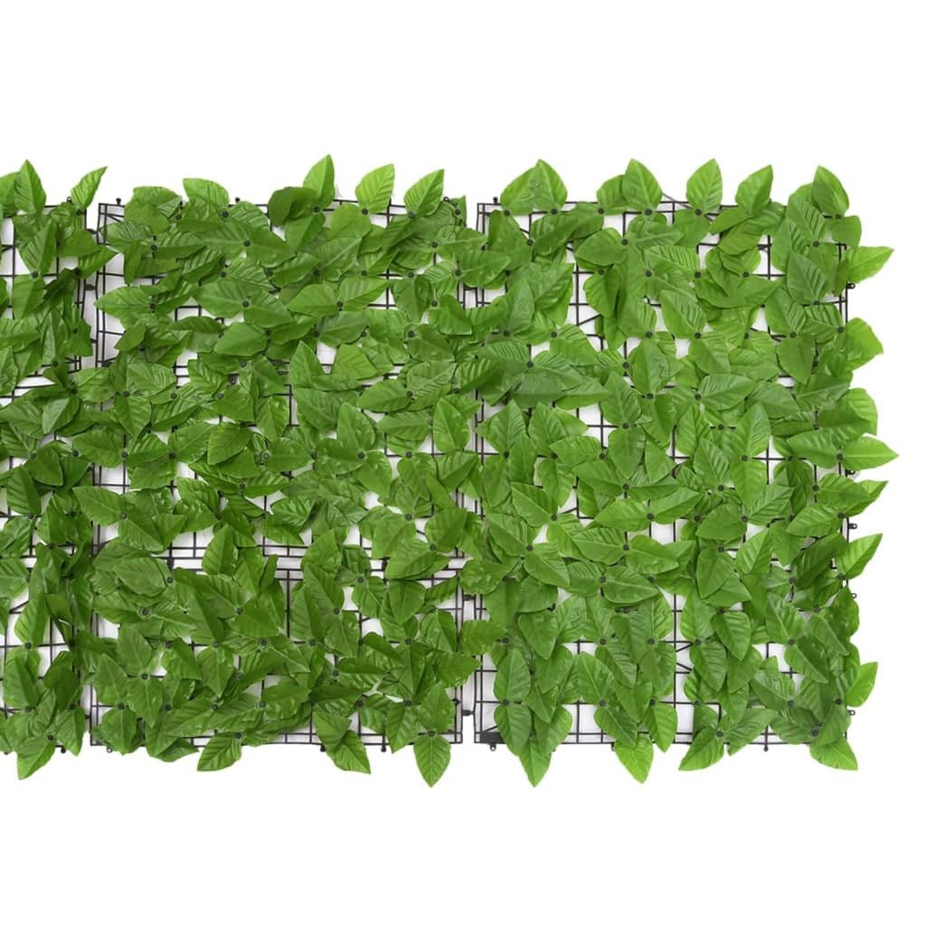 Schermo per balcone schermo per la privacy con foglie 500 x 75 cm verde 02_0010002