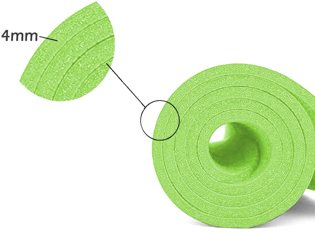 Tappetino Palestra Yoga Esercizi Aerobica Morbido Antiscivolo Verde