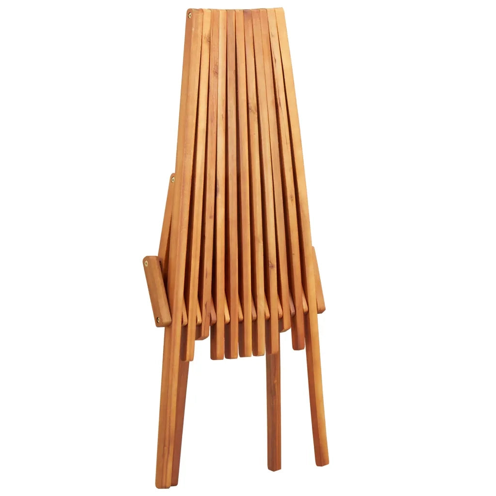 Sedia a Sdraio da Esterno Pieghevole Legno Massello di Acacia 45974