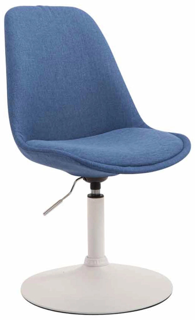Set di 4 sedie da pranzo in tessuto Maverick blu,bianco