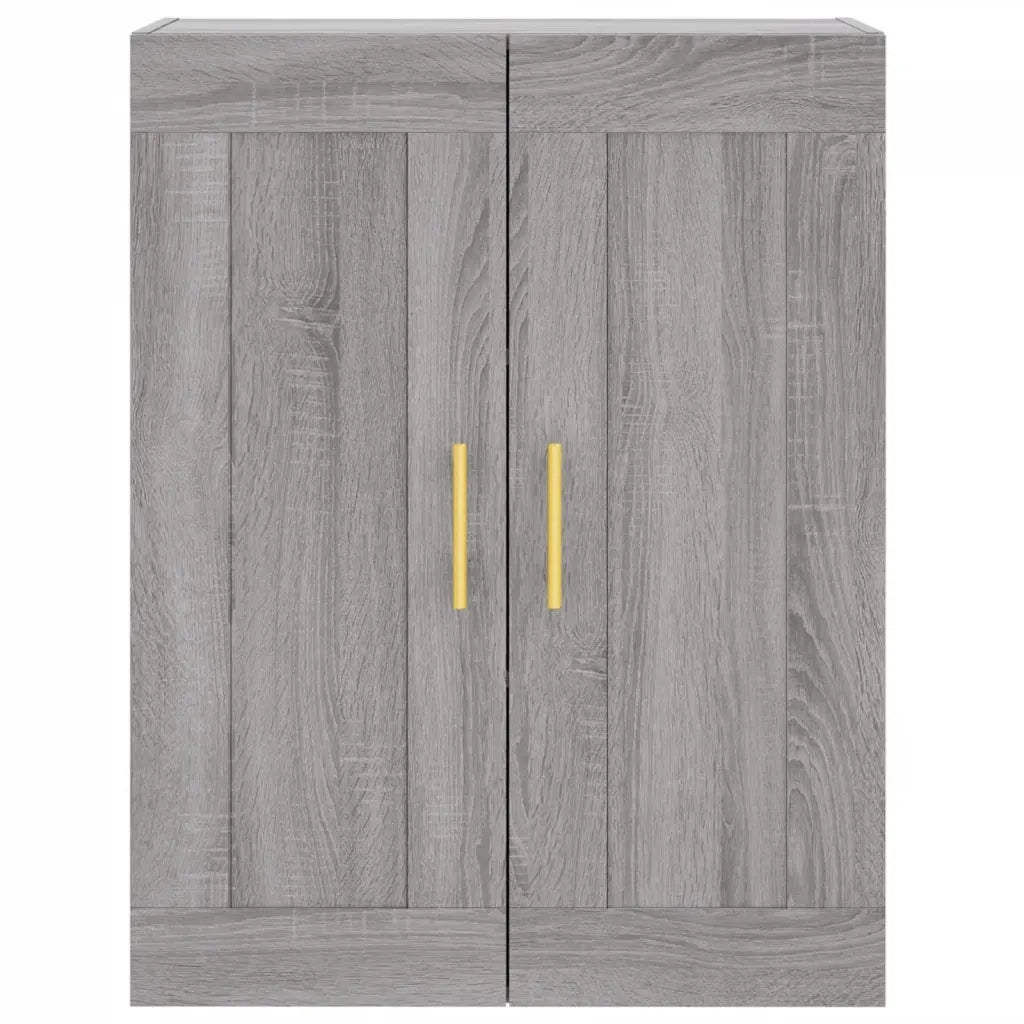 Credenza Grigio Sonoma 69,5x34x180 cm in Legno Multistrato 3199807
