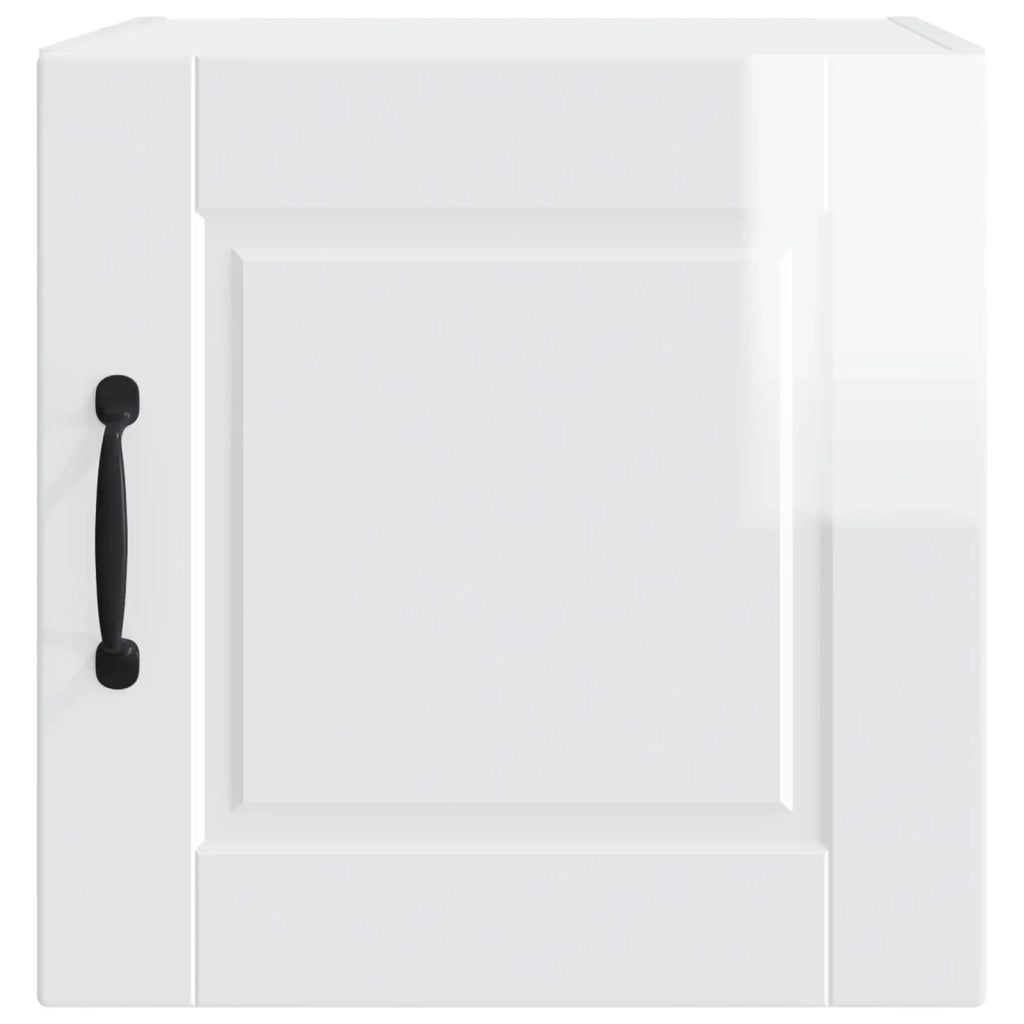 Set di 2 pensili da cucina moderni 40 x 31 x 40 cm in legno composito bianco lucido 02_0054230