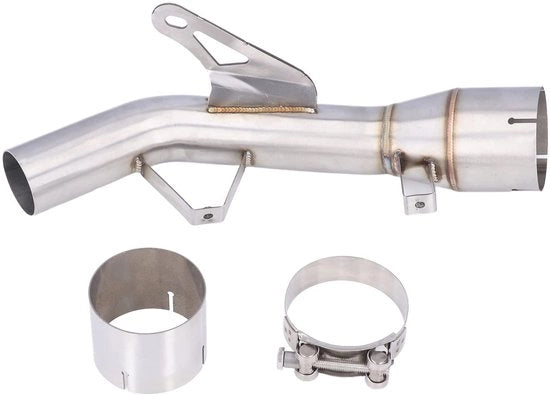 Uscita Centrale Tubo 304 Acciaio Inox Resistente al Calore Centrale Link Vario per Z900 2017-2021 - Accessori Motociclistici