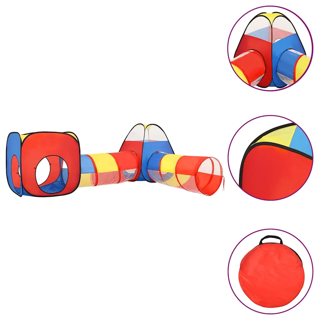 Tenda da Gioco per Bambini 250 Palline Multicolore 190x264x90cm 3107733