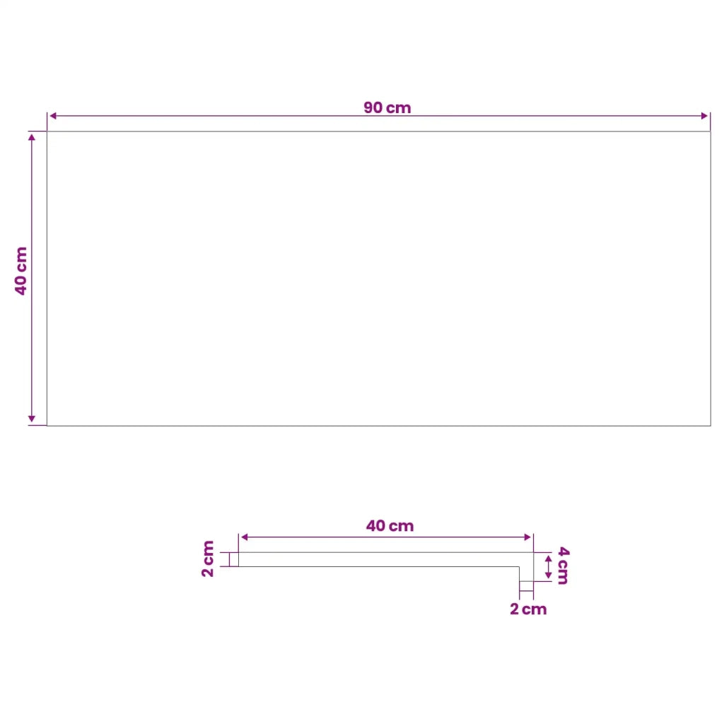 Soglie per finestre 2 pz Marrone Chiaro 90 x 40 x 2 cm 42048201