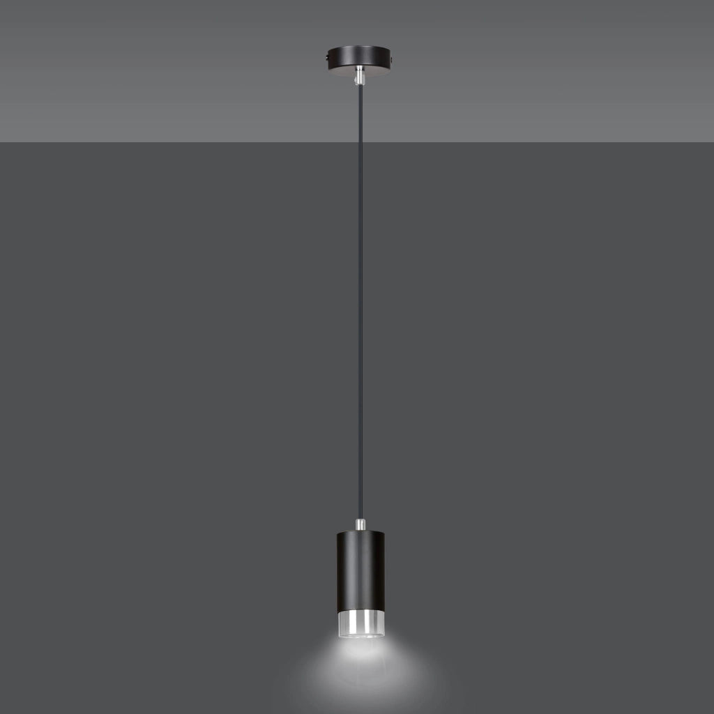 Lampada a sospensione Emibig Fumiko 1xGU10 nero/cromo