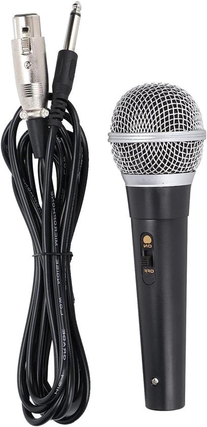 Microfono Dinamico XLR per Registrazione Condensatore - Qualità Studio - Cavo Audio 5m