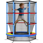 Trampolino Elastico per Bambini con Rete di Sicurezza ¨C Zephmum ¨C ?140x190 cm Multicolore