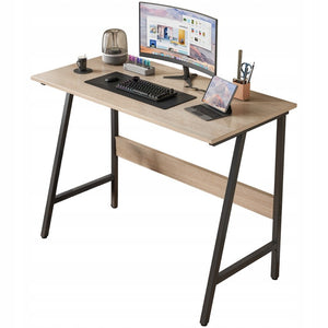 Scrivania per computer Loft industriale scolastica moderna rovere chiaro 100 cm