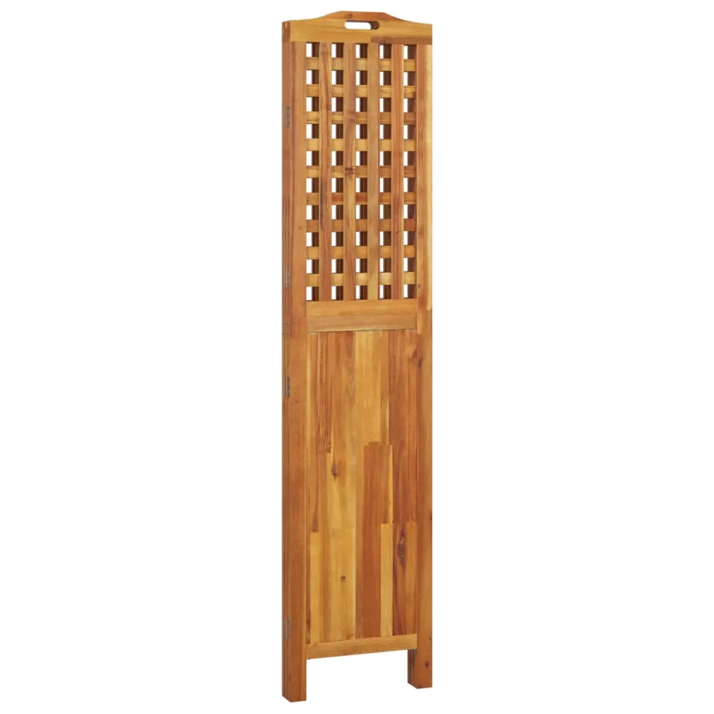 Divisorio Ambienti | Divider per stanze | Paravento a 3 Pannelli 121,5x2x180 cm Legno Massello di Acacia