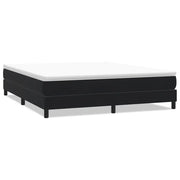 Letto matrimoniale | Letto per adulti | Giroletto a Molle senza Materasso Nero 180x210 cm in Velluto