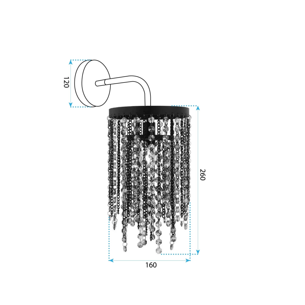 Lampada Da Parete App1315-w Black