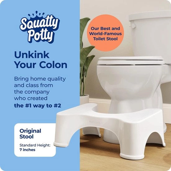 Sedia per Bagno con 7 Pollici di Altezza - Colore Bianco - Design Comodo