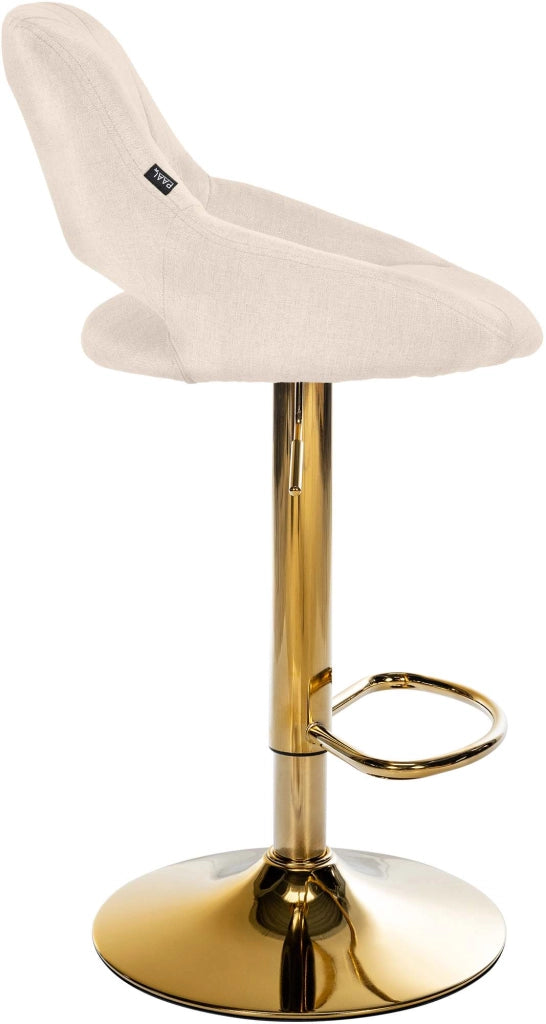Sgabello da bar tessuto Milet oro 6