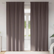 Tende Blackout con Anelli 2 pcs Marrone Scuro 260 x 140 cm 4107447