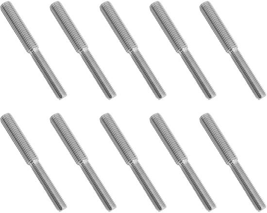Adattatore a filo M10/M12 - 10 pezzi - Lunghezza del filo 40mm - Acciaio inossidabile - Alta resistenza - Filo a doppia vite - Vite
