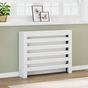vidaXL Copertura Termosifone Bianca 104x20x82 cm in Legno Multistrato