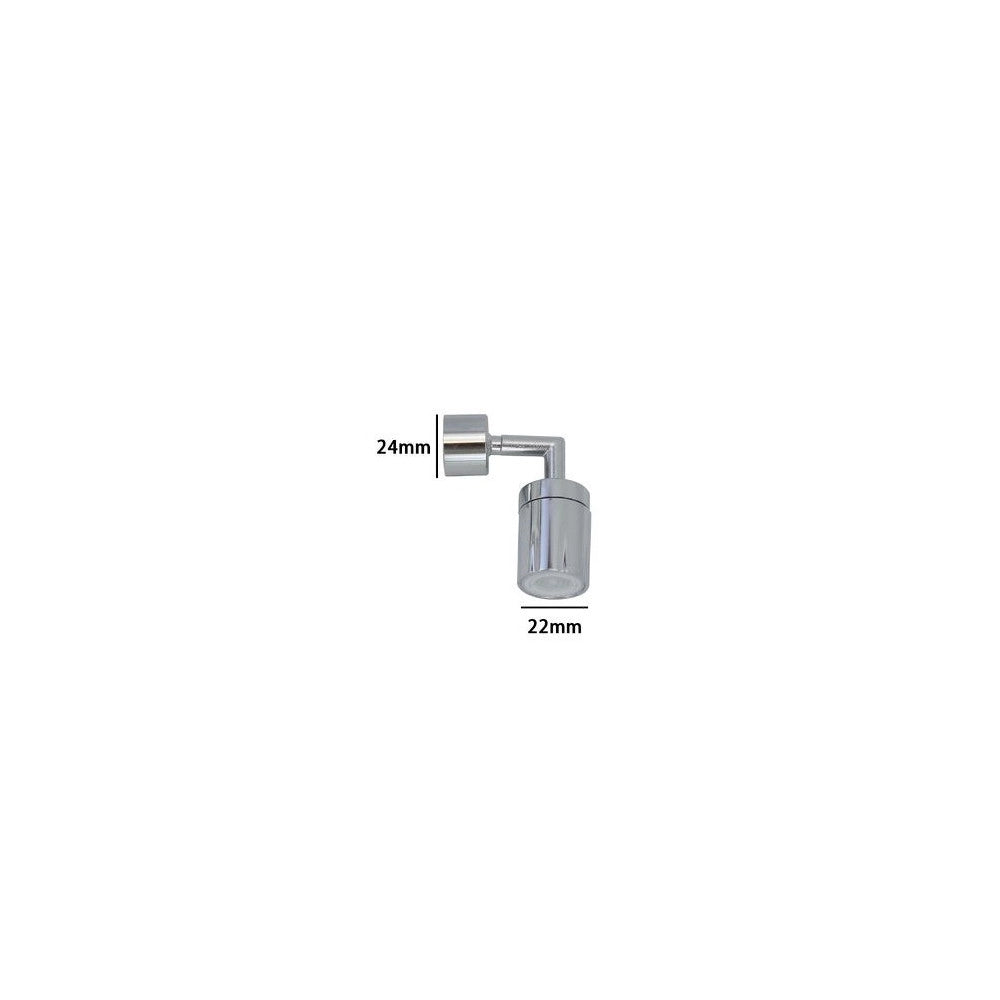 Trade Shop - Filtro Rubinetto Per Bagno Cucina Antispruzzo Con Snodo In Metallo 22-24 Mm 87980 -