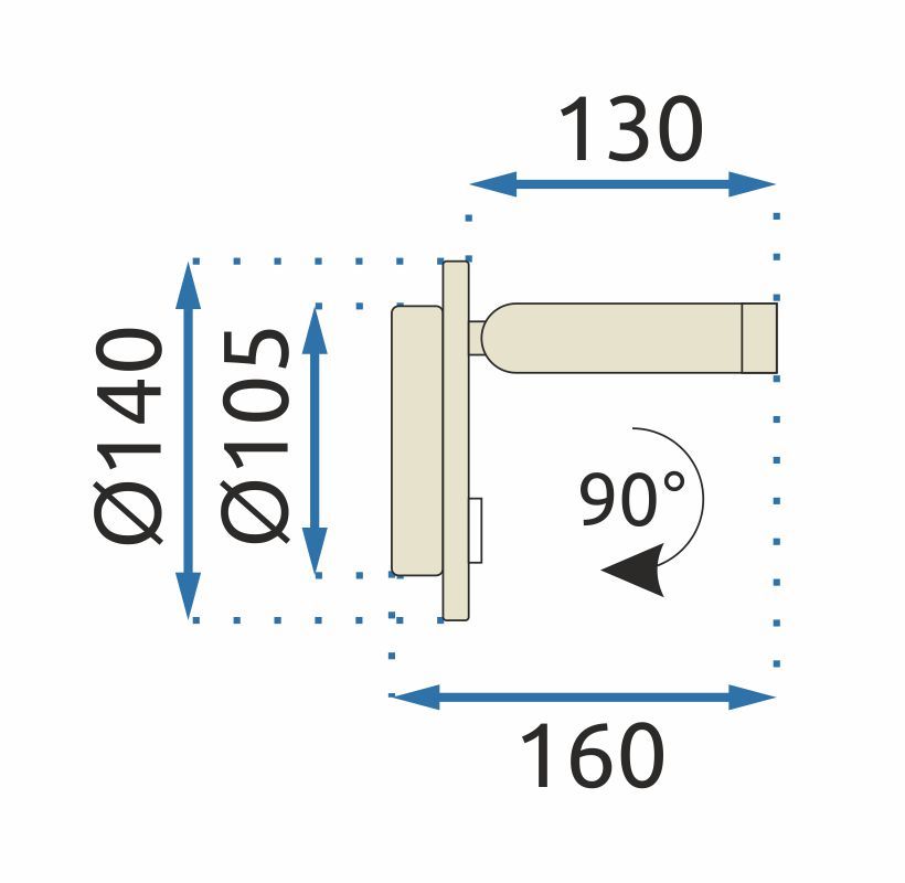 Lampada Da Parete APP1614-1W Black