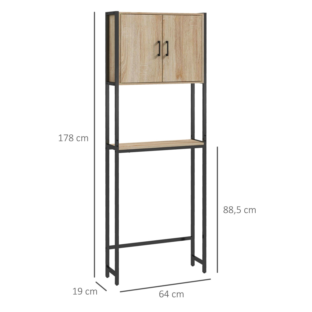 Mobile Bagno Sospeso con Ante e Ripiano Aperto ¨C zephmum ¨C Bianco 60x30x30