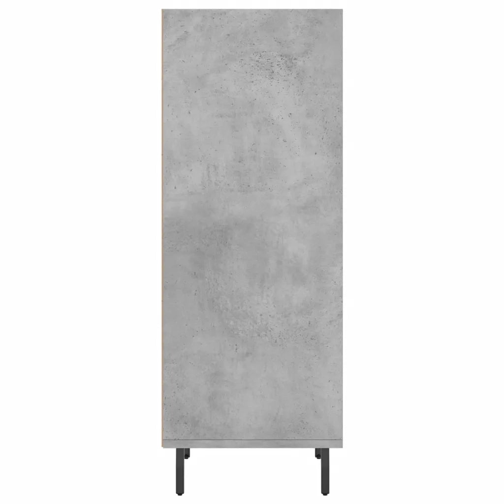 Credenza-Buffet-Armadio da cucina Grigio Cemento 34,5x32,5x90 cm in Legno Multistrato 779876